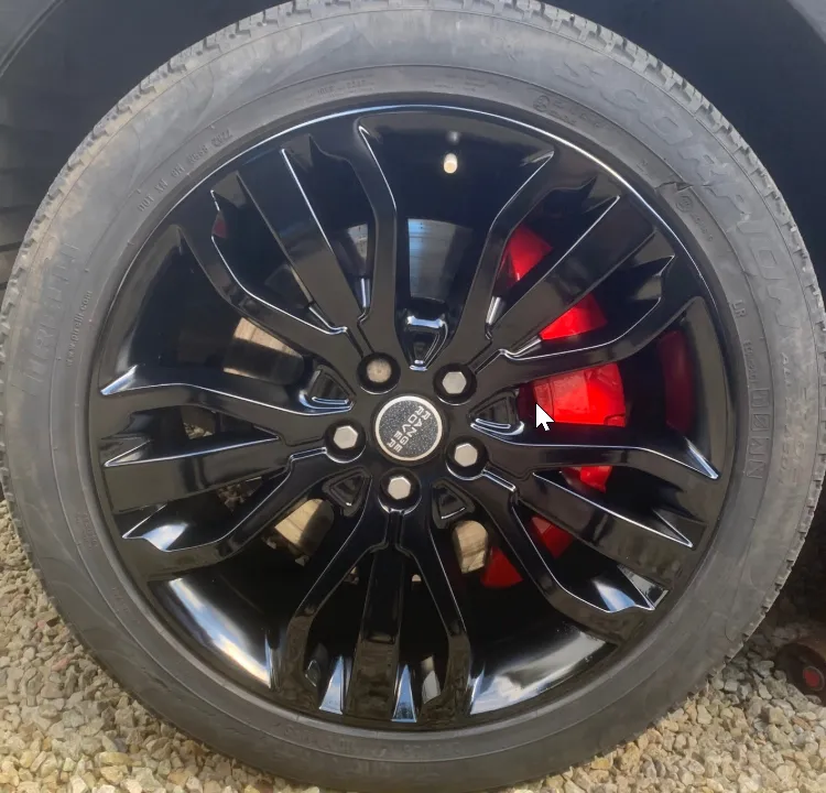 Range Rover · full set refurb. Kerb damage gone.